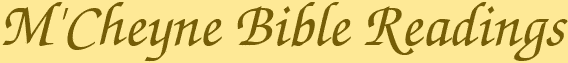 M'Cheyne Bible Readings